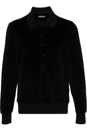 Tom Ford Playera tipo polo de terciopelo