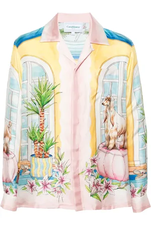 Casablanca Camisa de seda con estampado Apartement