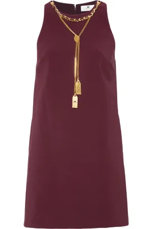 Elisabetta Franchi Vestido corto con placa del logo