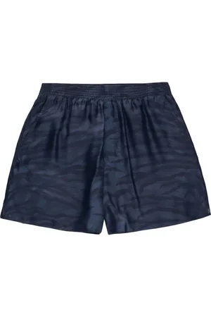 Stella McCartney Shorts de seda estampados
