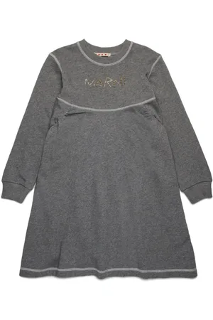 Marni Vestido con logo bordado con mostacillas