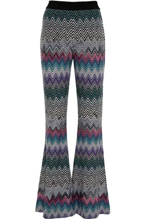 Missoni Pantalones con tejido en zigzag