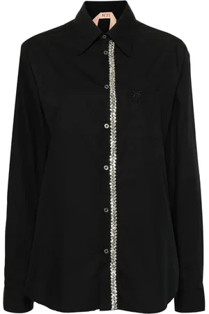 Nº21 Camisa con detalles de strass