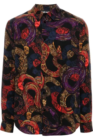Roberto Cavalli Camisa con estampado gráfico