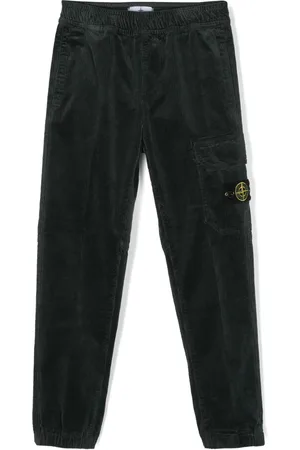 Stone Island Pantalones de pana con motivo Compass