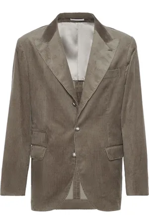 Brunello Cucinelli Blazer de pana con botones