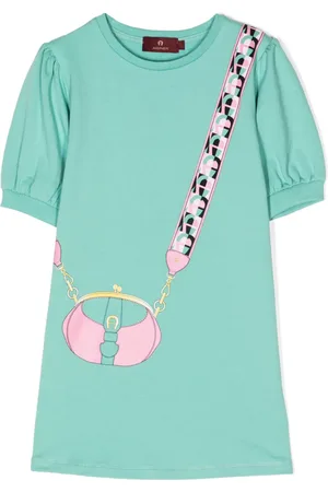Aigner Vestido con estampado trompe l