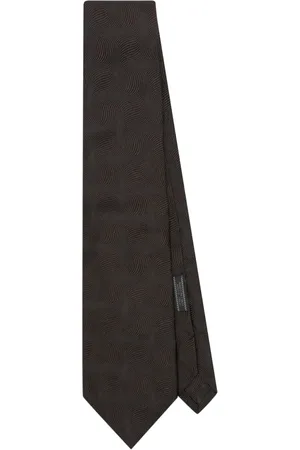 Prada Corbata de seda con motivo en jacquard 2000