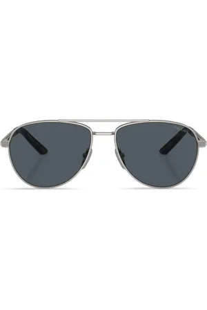 Prada Lentes de sol estilo piloto con logo estampado