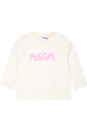 Msgm Playera con logo estampado