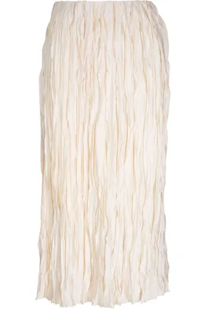 Vince Falda midi con efecto satinado
