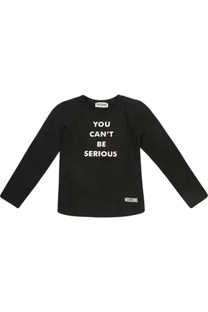 Moschino Playera manga larga con eslogan estampado