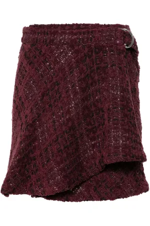 IRO Falda corta de bouclé