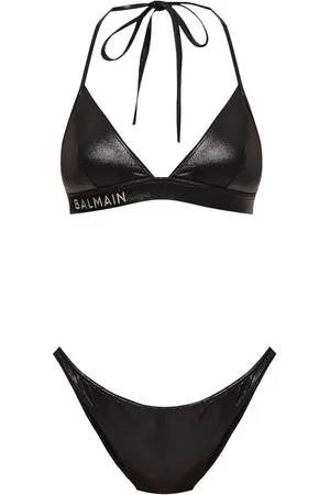 Balmain Bikini con logo bordado