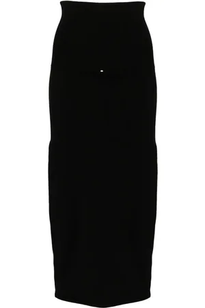 Sportmax Falda tejida con cintura alta