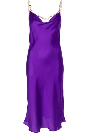 Paco rabanne Vestido midi de satén