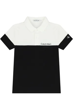 Calvin Klein Playera tipo polo con logo estampado