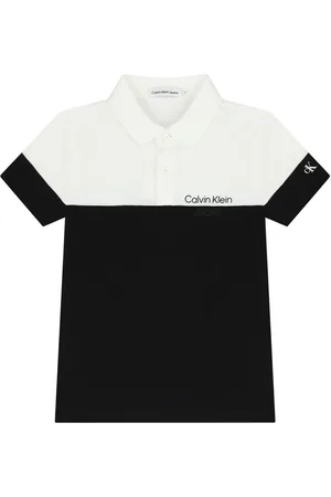 Calvin Klein Playera tipo polo con logo estampado