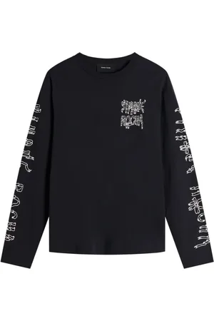 Simone Rocha Top con estampado gráfico del logo
