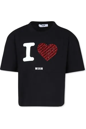 Msgm Playera con logo estampado