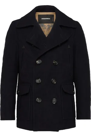 Dsquared2 Abrigo corto con doble botonadura