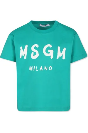 Msgm Playera con logo estampado