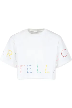 Stella McCartney Playera con logo estampado