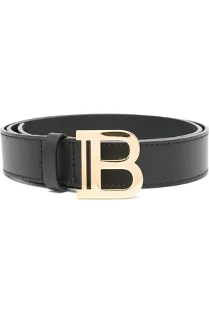 Balmain Cinturón con logo en la hebilla