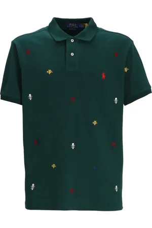 Ralph Lauren Playera tipo polo con logo bordado