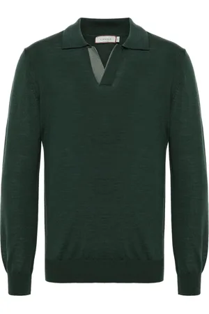 CANALI Playera tipo polo de manga larga