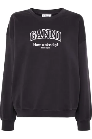 Ganni Sudadera con logo estampado