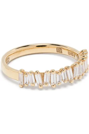 Suzanne Kalan Anillo Classic en oro amarillo de 18kt con diamantes