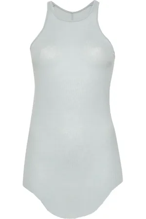 Rick Owens Camiseta de tejido fino de canalé