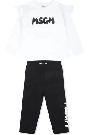 Msgm Set de pantalones con logo estampado