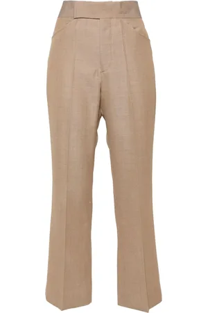 Victoria Beckham Pantalones capri con diseño acampanado