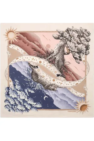 Salvatore Ferragamo Mascada con estampado Day & Night