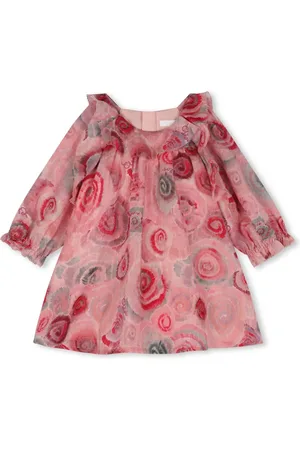 Chloé Vestido con volantes y estampado floral