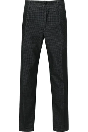 Incotex Pantalones tapered con motivo de espiga