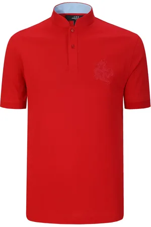 SHANGHAI TANG Playera tipo polo con dragón bordado de x Jacky Tsai