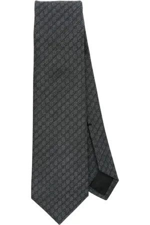 Gucci Corbata de seda con motivo G entrelazado en jacquard