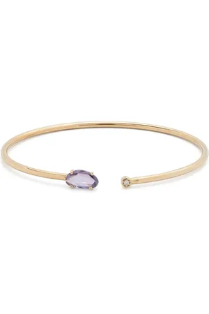 JIA JIA Brazalete Bendable en oro amarillo de 14kt con zafiro rosa