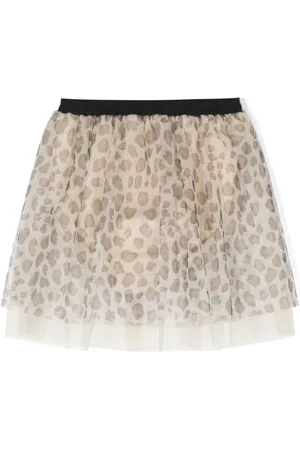 Zhoe & Tobiah Falda de tul con estampado de leopardo