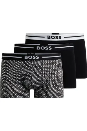 HUGO BOSS Pack de tres bóxeres estampados