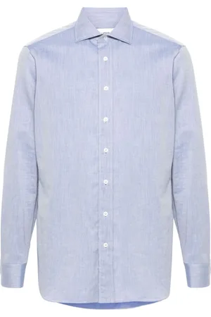 LARDINI Camisa con cuello de smoking