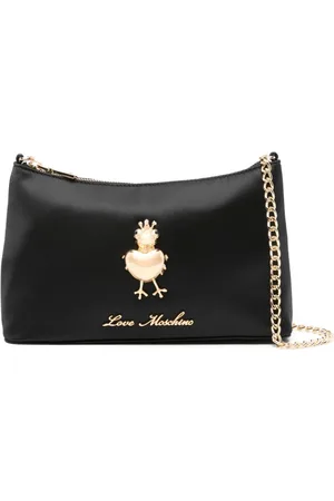 Moschino Bolsa de hombro con letras del logo
