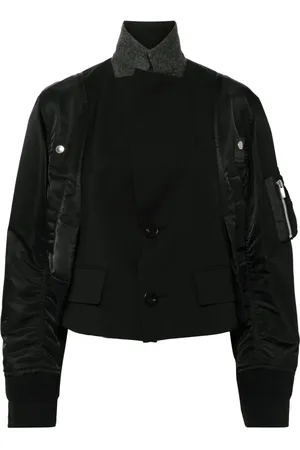 SACAI Chamarra bomber con paneles