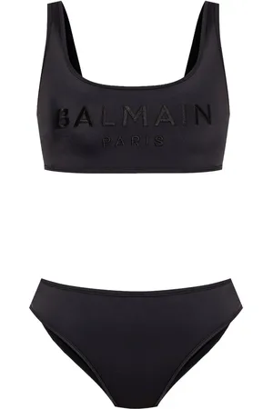 Balmain Bikini con logo bordado