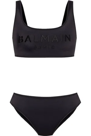 Balmain Bikini con logo bordado