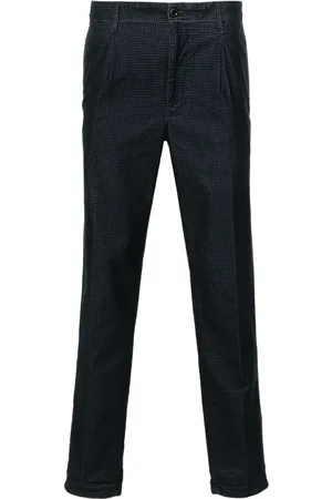 Incotex Pantalones tapered con motivo de espiga