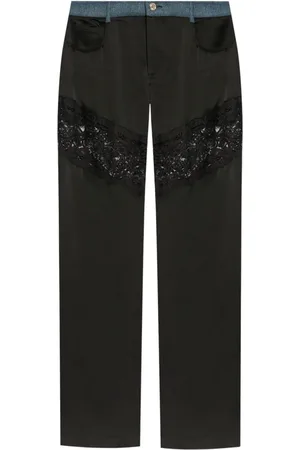 BLUMARINE Pantalones rectos a paneles